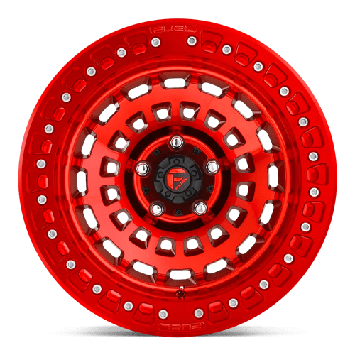 Fuel 1Pc D100 Zephyr Beadlock 17X9 -38 Candy Red