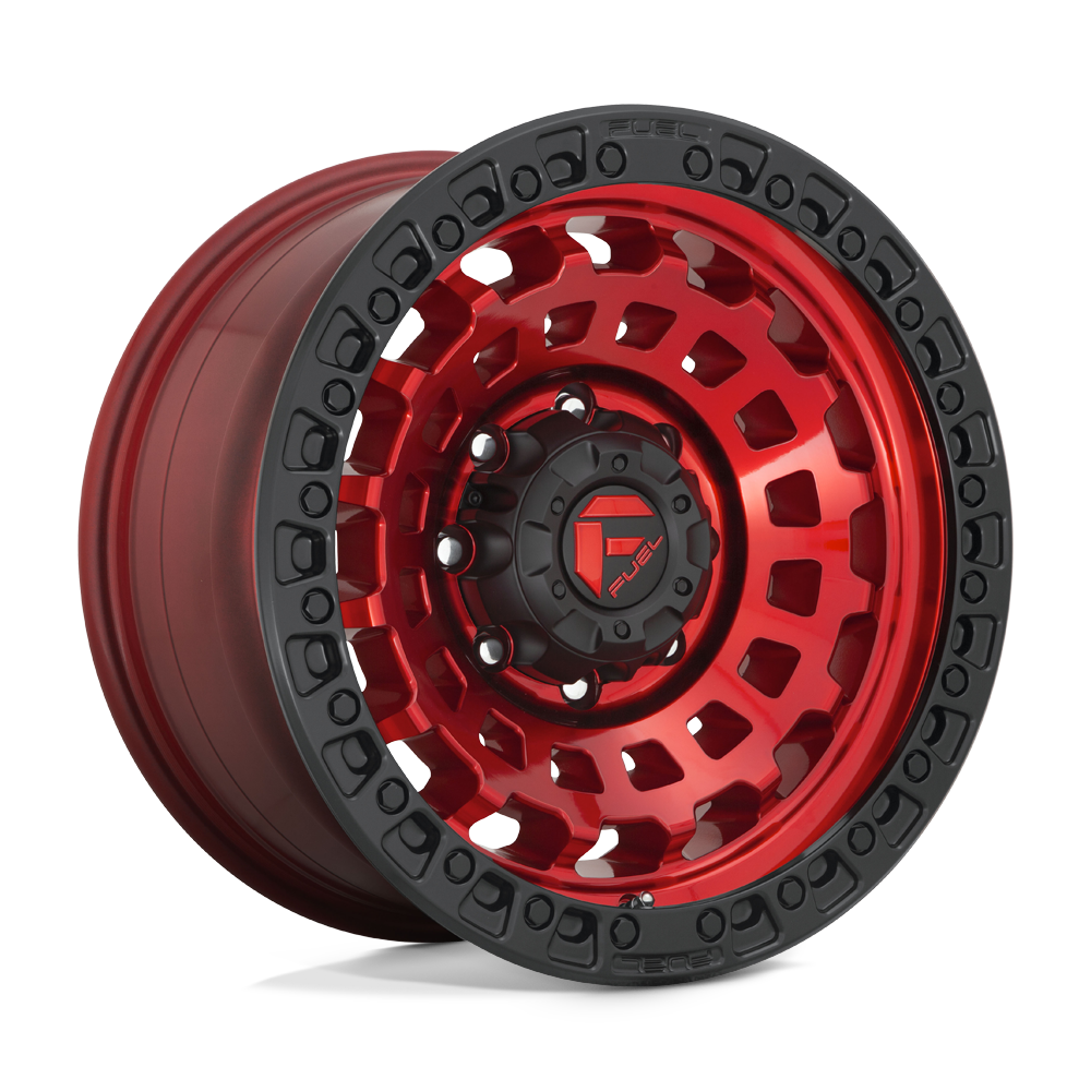 Fuel 1Pc D632 Zephyr 18X9 -12 Candy Red Black Bead Ring
