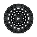 Fuel 1Pc D633 Zephyr 17X9 -12 Matte Black