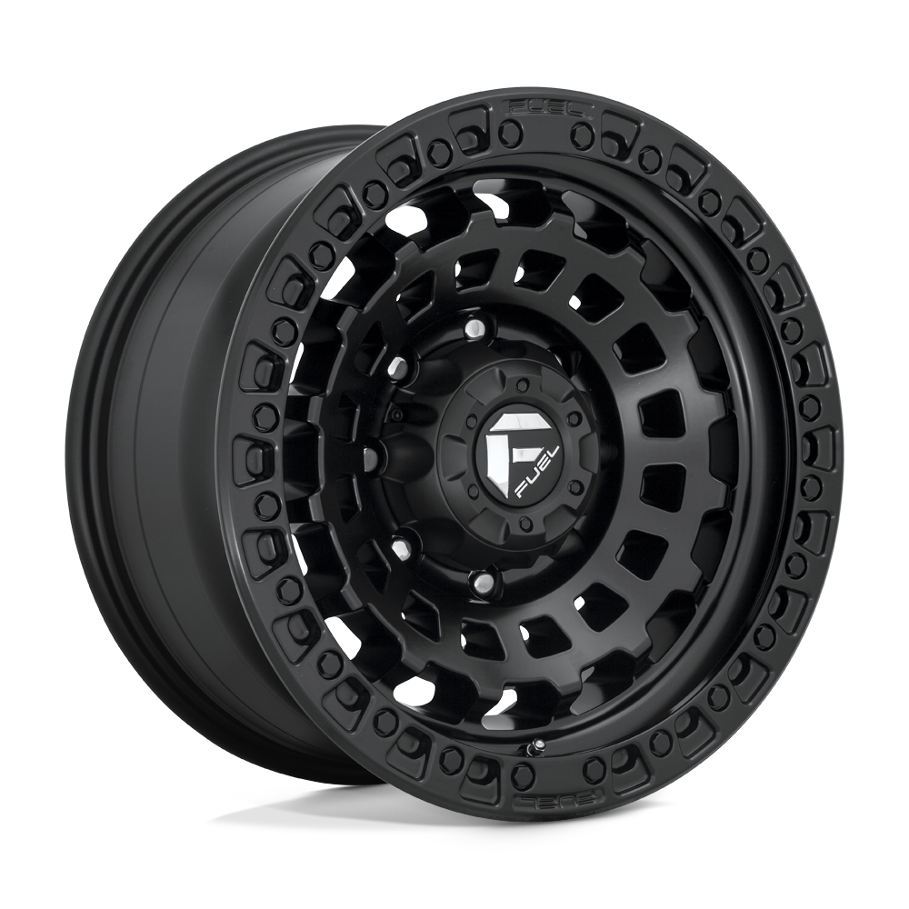 Fuel 1Pc D633 Zephyr 17X8 +28 Anthracite W/ M-Blk Ring