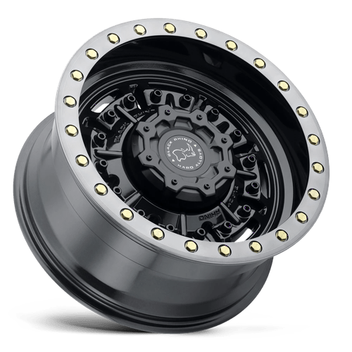 Black Rhino Hard Alloys ABRAMS 18X9.5 +-18 GLOSS GUN BLACK W/ MACHINED DARK TINT