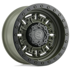 Black Rhino Hard Alloys Abrams 17X8.5 -18 Olive Drab Green