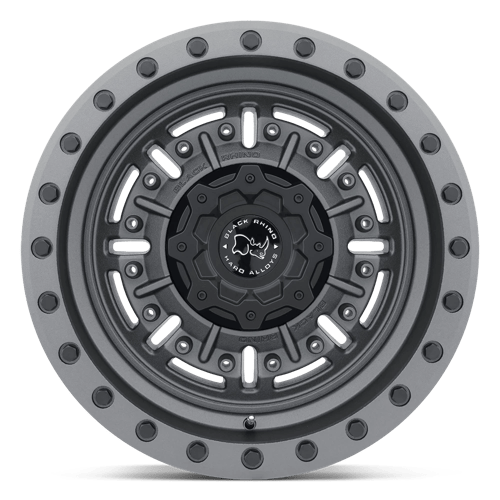 Black Rhino Hard Alloys Abrams 20X9.5 -18 Textured Matte Gunmetal