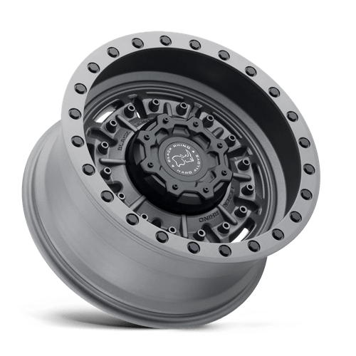 Black Rhino Hard Alloys Abrams 18X9.5 -18 Textured Matte Gunmetal