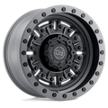 Black Rhino Hard Alloys Abrams 18X9.5 -18 Textured Matte Gunmetal