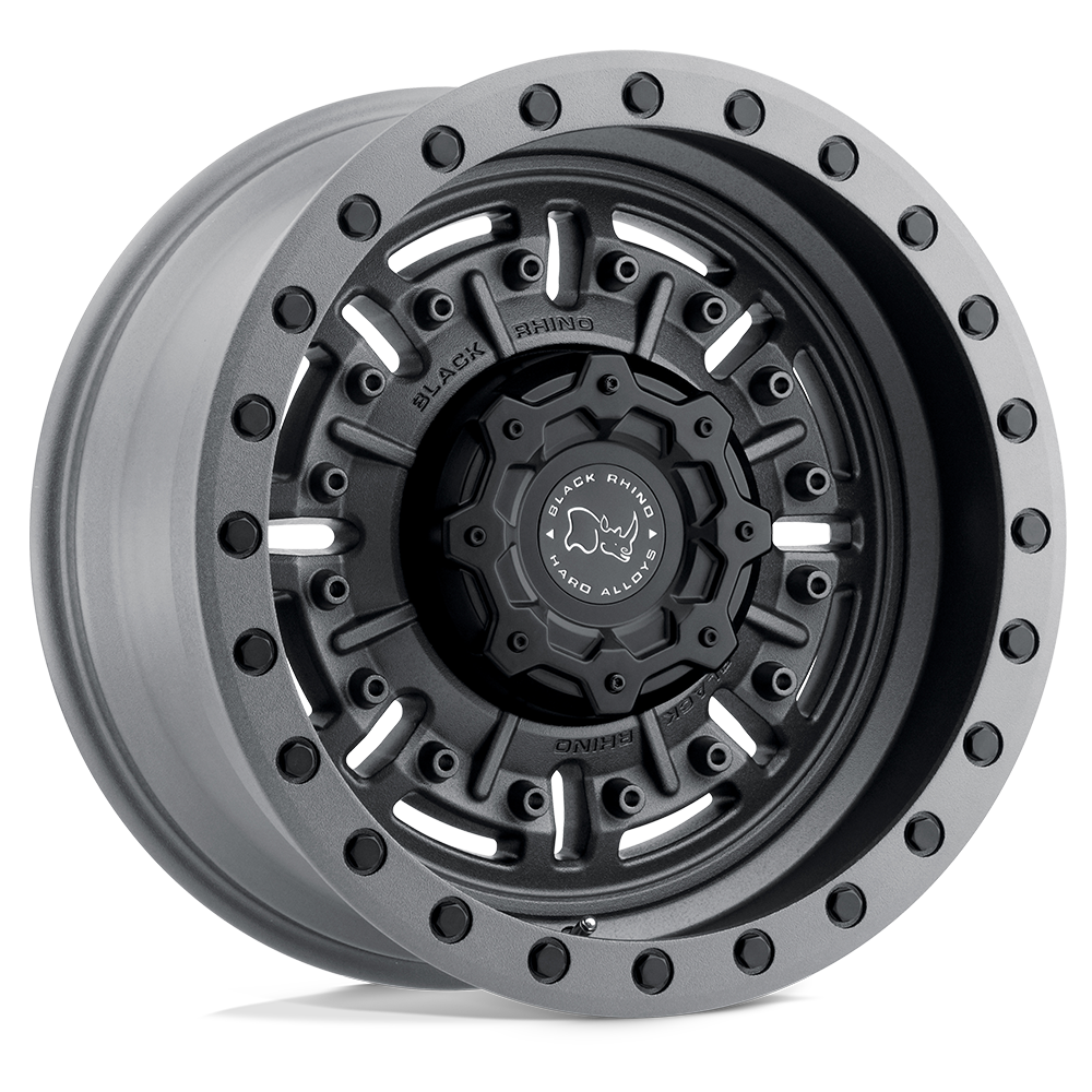 Black Rhino Hard Alloys Abrams 18X9.5 -18 Textured Matte Gunmetal
