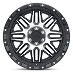 Black Rhino Hard Alloys Alamo 20X9 +12 Gloss Black W/ Mach Face