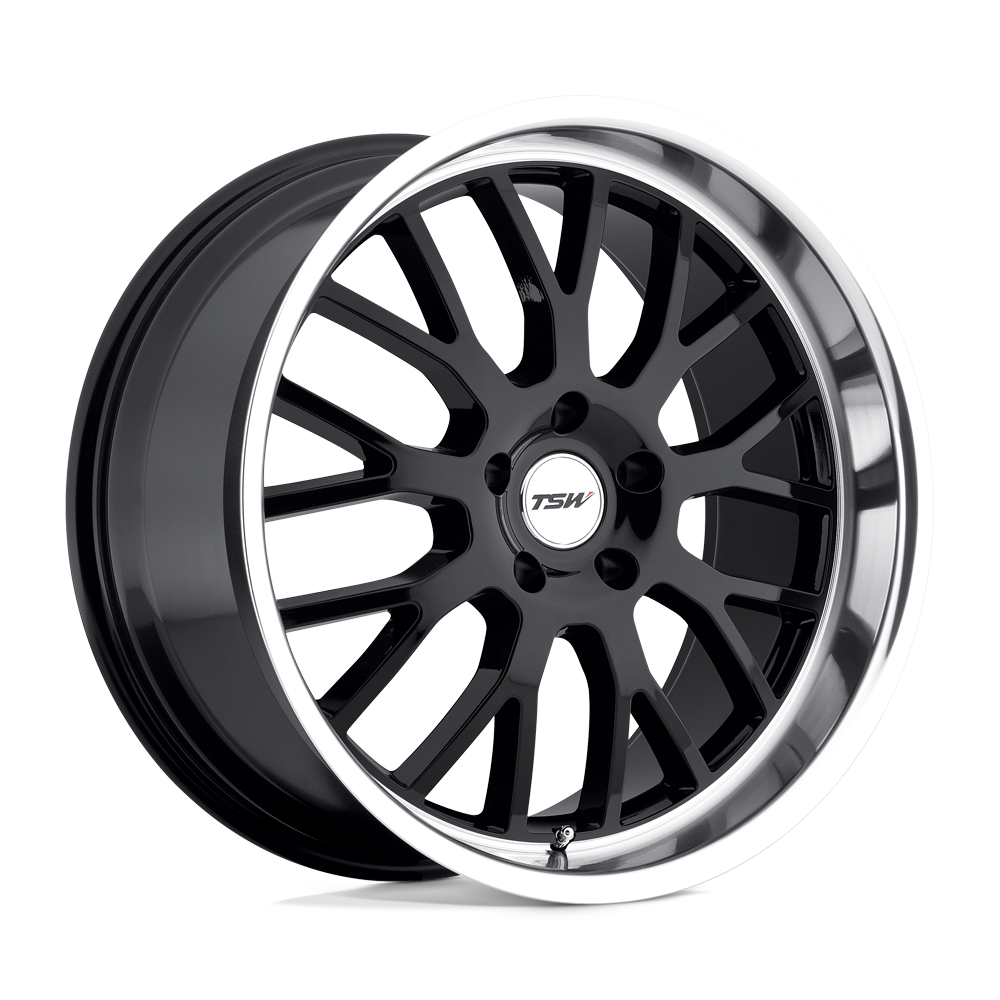 Tsw Tremblant 20X10 +25 Gloss Black W/ Mirror Cut Lip