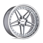 Tsw Ascari 20X10.5 +25 Silver W/Mirror Cut Face & Lip
