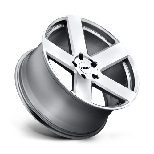 Tsw Bristol 18X9.5 +20 Silver W/ Mirror Cut Face