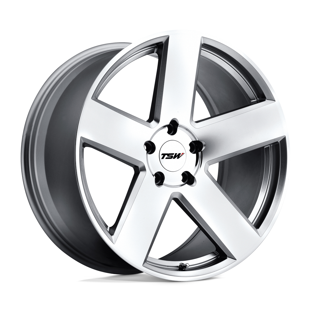 Tsw Bristol 18X9.5 +20 Silver W/ Mirror Cut Face