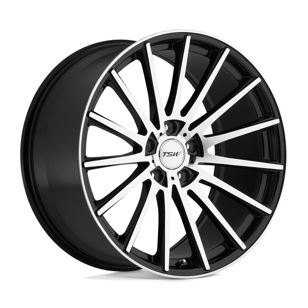 Tsw Chicane 19X8.5 +43 Gloss Black W/ Mirror Cut Face