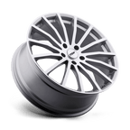 Tsw Mallory 20X10 +25 Silver W/ Mirror Cut Face