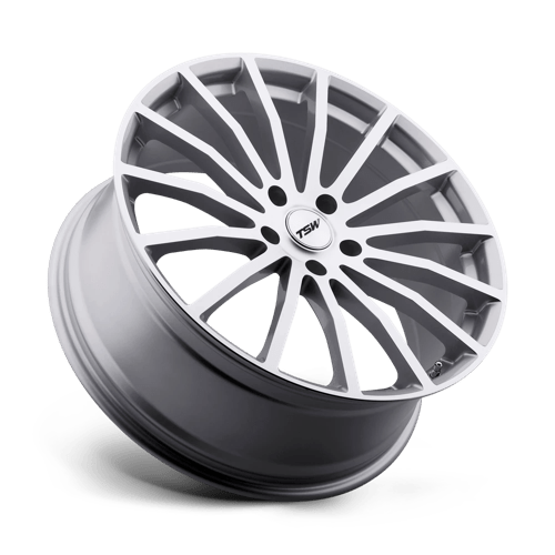 Tsw Mallory 20X10 +25 Silver W/ Mirror Cut Face