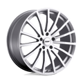 Tsw Mallory 20X10 +25 Silver W/ Mirror Cut Face