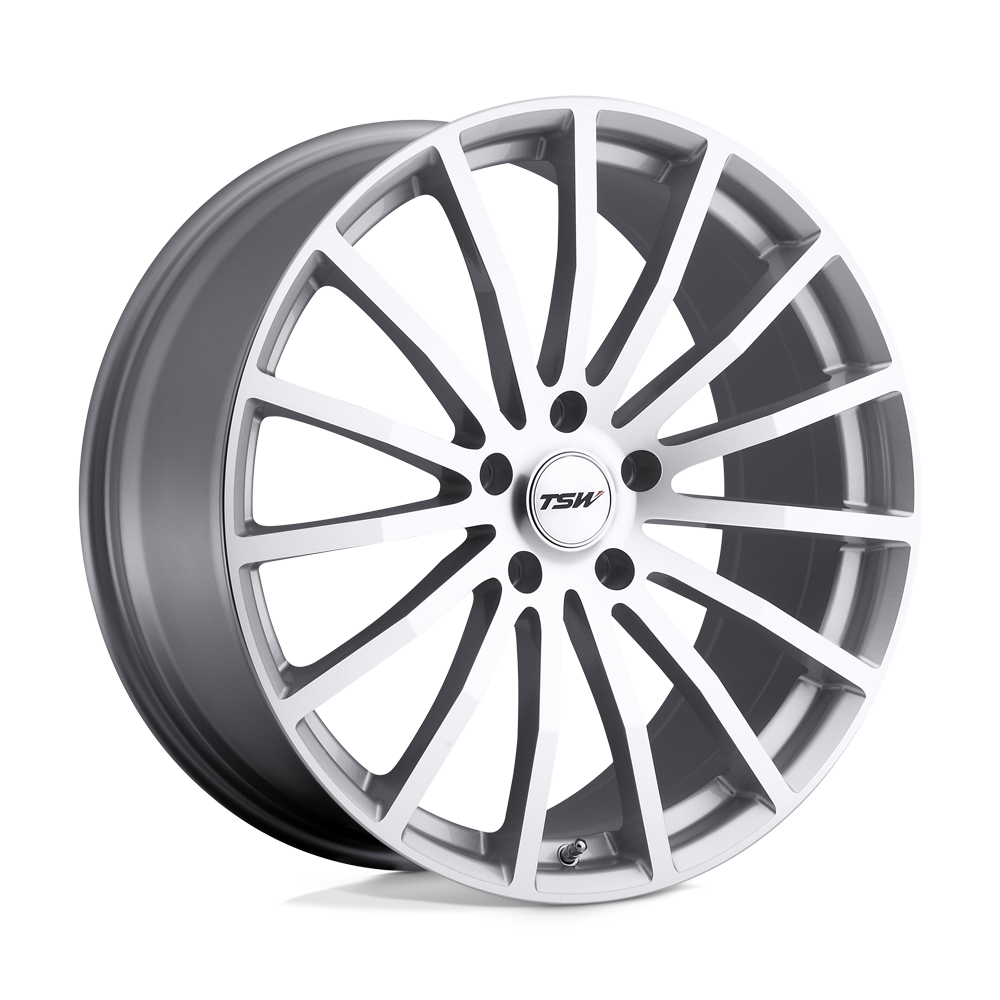 Tsw Mallory 20X10 +25 Silver W/ Mirror Cut Face