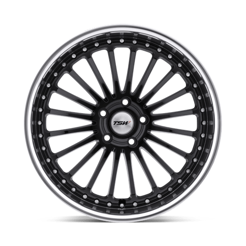 Tsw Silverstone 19X8 +40 Gloss Black W/ Mirror Cut Lip