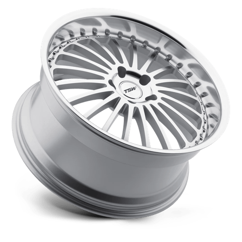 Tsw Silverstone 18X8 +20 Silver Mirror Cut Face & Lip