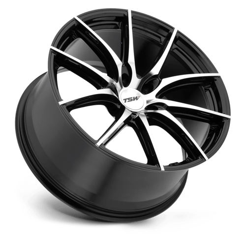 Tsw Sprint 18X8.5 +40 Gloss Black W/ Mirror Cut Face