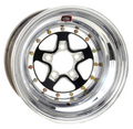 WELD Racing Alumastar 15X8 -38 Black Center - Polished Shell