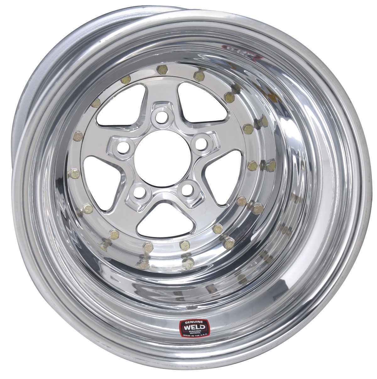 WELD Racing Alumastar 15X14 -38 Polished Center - Polished Shell