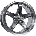 Anovia Wheels An-5S 17X8 +38 Gloss Gunmetal Machined Lip