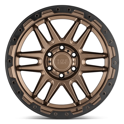 Black Rhino Hard Alloys Apache 18X9 -18 Matte Bronze W/ Blk Rg & Bolts
