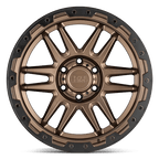 Black Rhino Hard Alloys Apache 17X8.5 +0 Matte Bronze W/ Blk Rg & Bolts