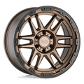 Black Rhino Hard Alloys Apache 17X8.5 +0 Matte Bronze W/ Blk Rg & Bolts