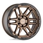 Black Rhino Hard Alloys Apache 17X8.5 +0 Matte Bronze W/ Blk Rg & Bolts