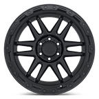 Black Rhino Hard Alloys Apache 20X9 -18 Matte Black W/ Black Bolts