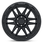 Black Rhino Hard Alloys Apache 20X9 +12 Matte Black W/ Black Bolts
