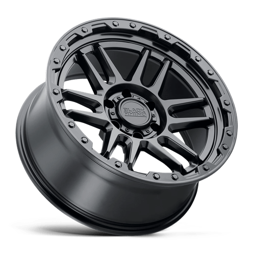 Black Rhino Hard Alloys Apache 20X9 +12 Matte Black W/ Black Bolts