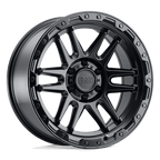 Black Rhino Hard Alloys Apache 20X9 +12 Matte Black W/ Black Bolts