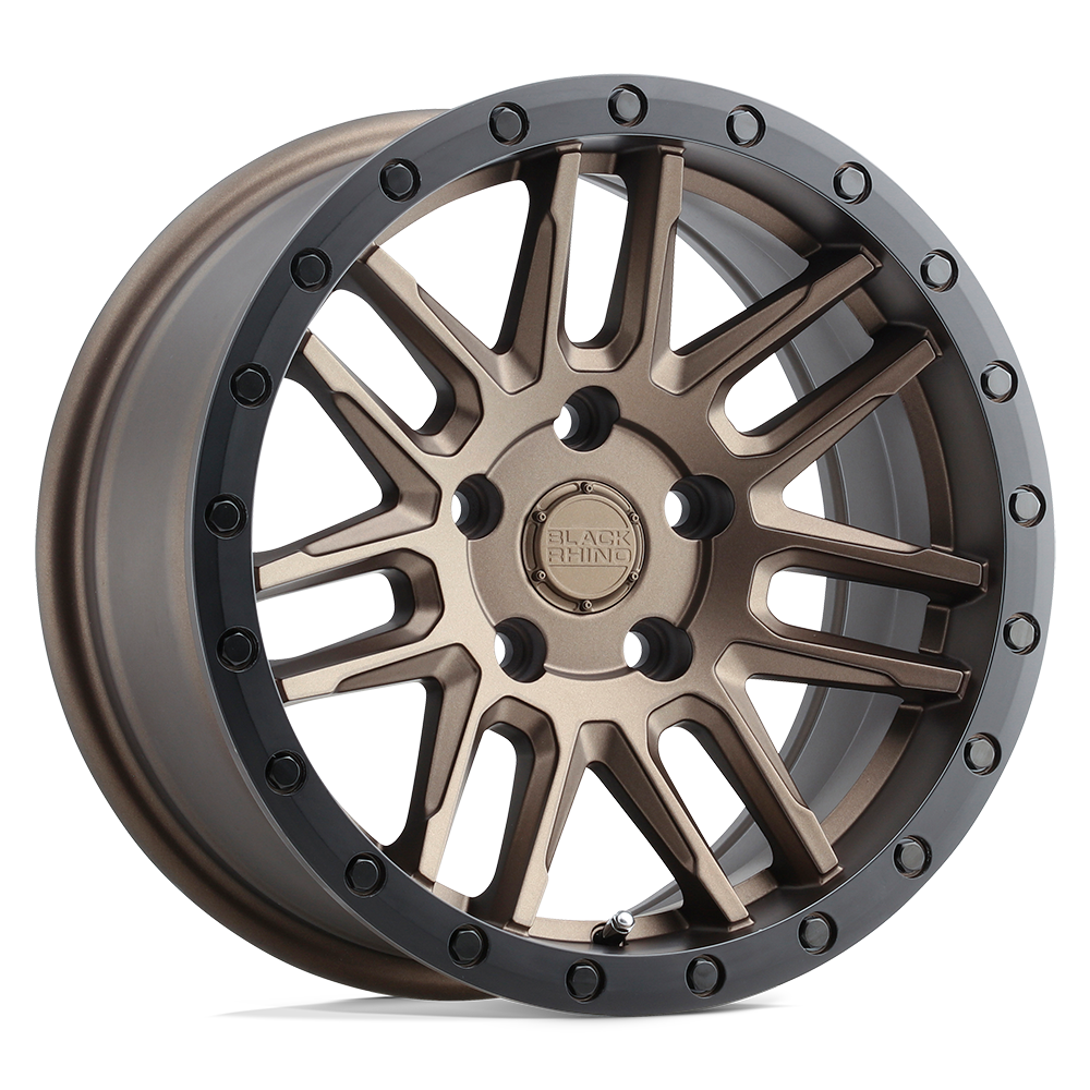 Black Rhino Hard Alloys Arches 15X7 +15 Bronze W/ Black Ring