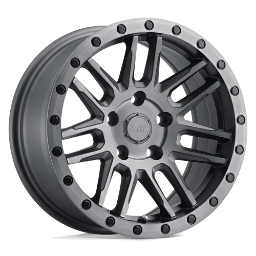 Black Rhino Hard Alloys Arches 17X9.5 -18 Matte Brushed Gunmetal Blk Blt