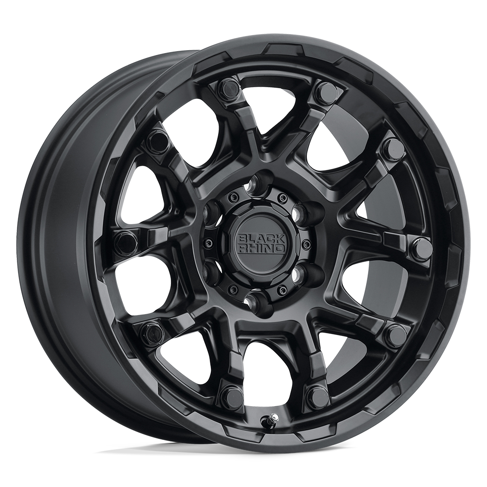 Black Rhino Hard Alloys Ark 20X9 +12 Matte Black W/ G-Black Bolts