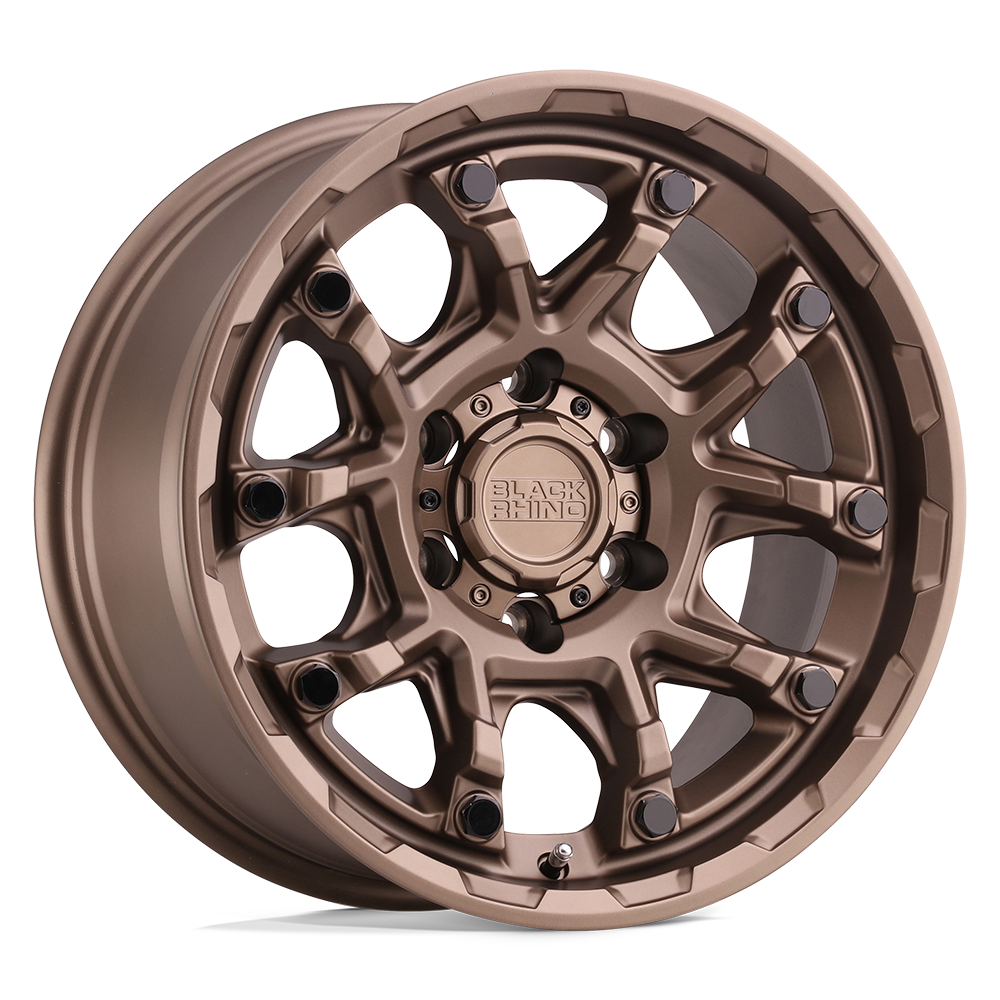 Black Rhino Hard Alloys Ark 20X9 -18 Bronze W/ Gloss Black Bolts