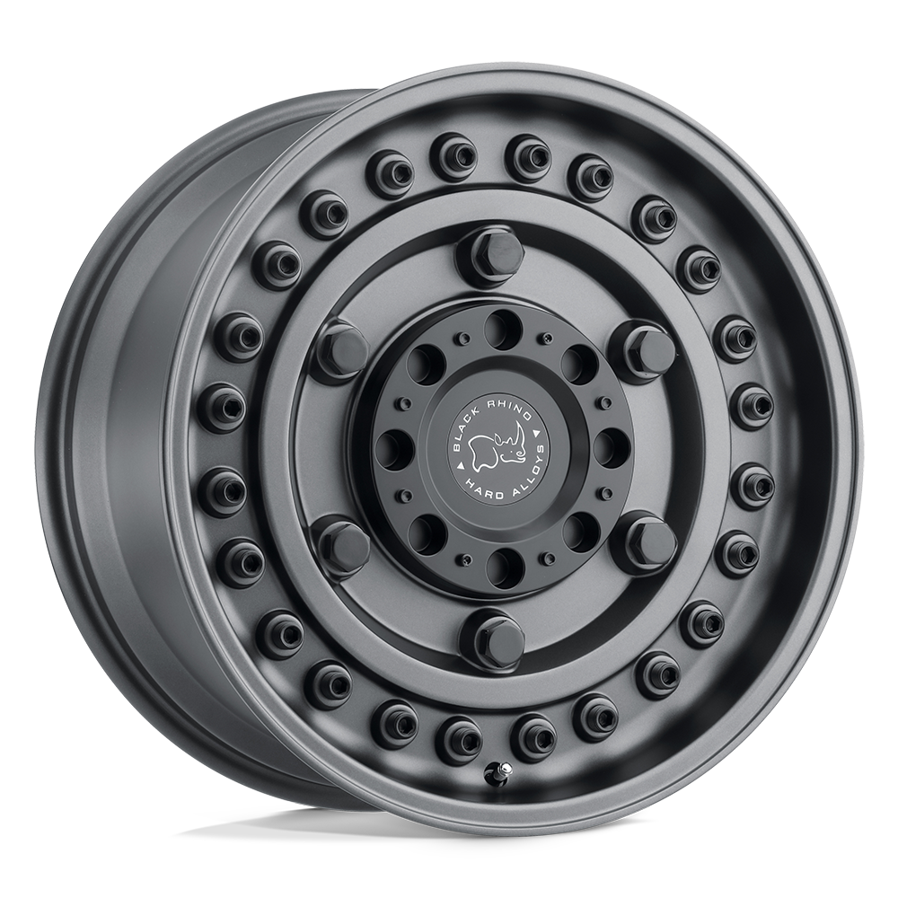 Black Rhino Hard Alloys Armory 20X9.5 +6 Gun Black