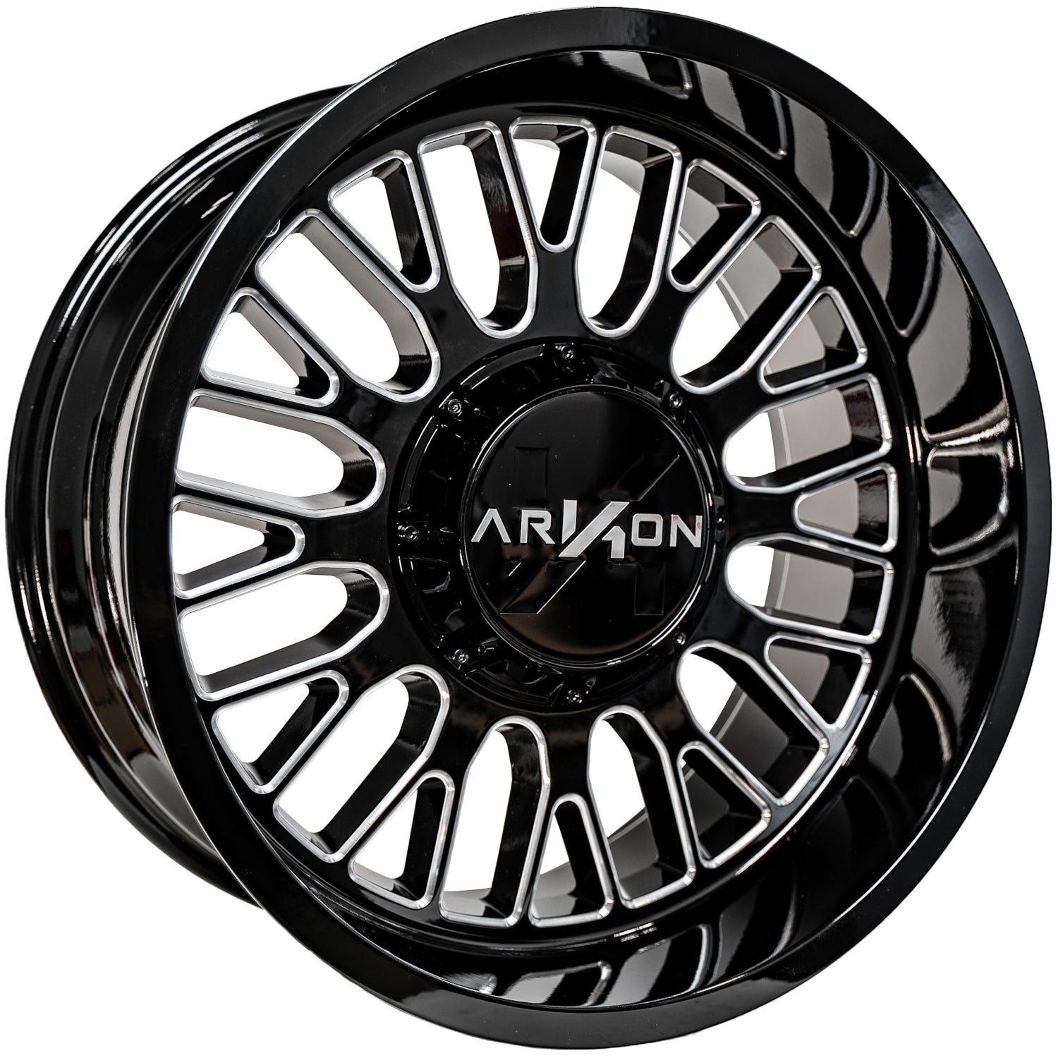 Arkon Off-Road Athos 20X10 -25 Gloss Black W/ Milled Edges