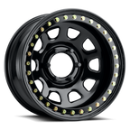 Raceline Wheels Daytona Rock 15X7 +0 Gloss Black