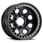 Raceline Wheels Rock 8 17X9.5 +0 Gloss Black