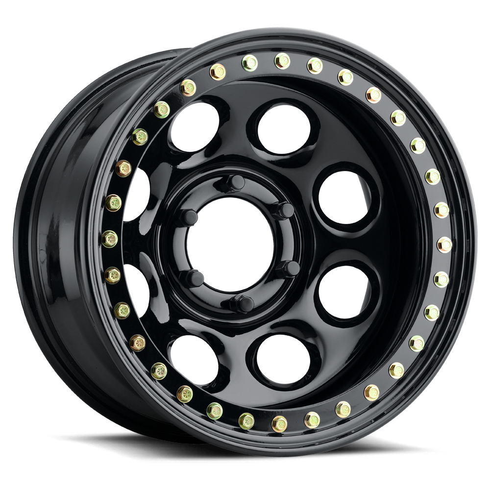 Raceline Wheels Rock 8 17X9.5 +0 Gloss Black