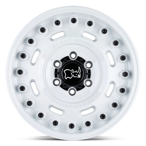 Black Rhino Hard Alloys Axle 17X9.5 -18 Gloss White