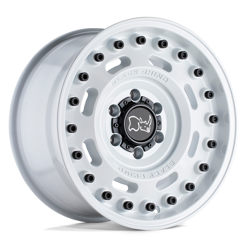 Black Rhino Hard Alloys Axle 17X9.5 -18 Gloss White