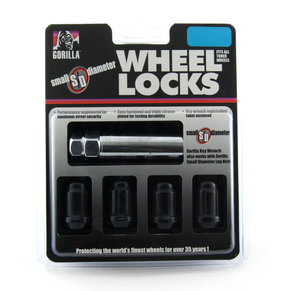 Sd Lock Acorn 1/2 Blk Clam