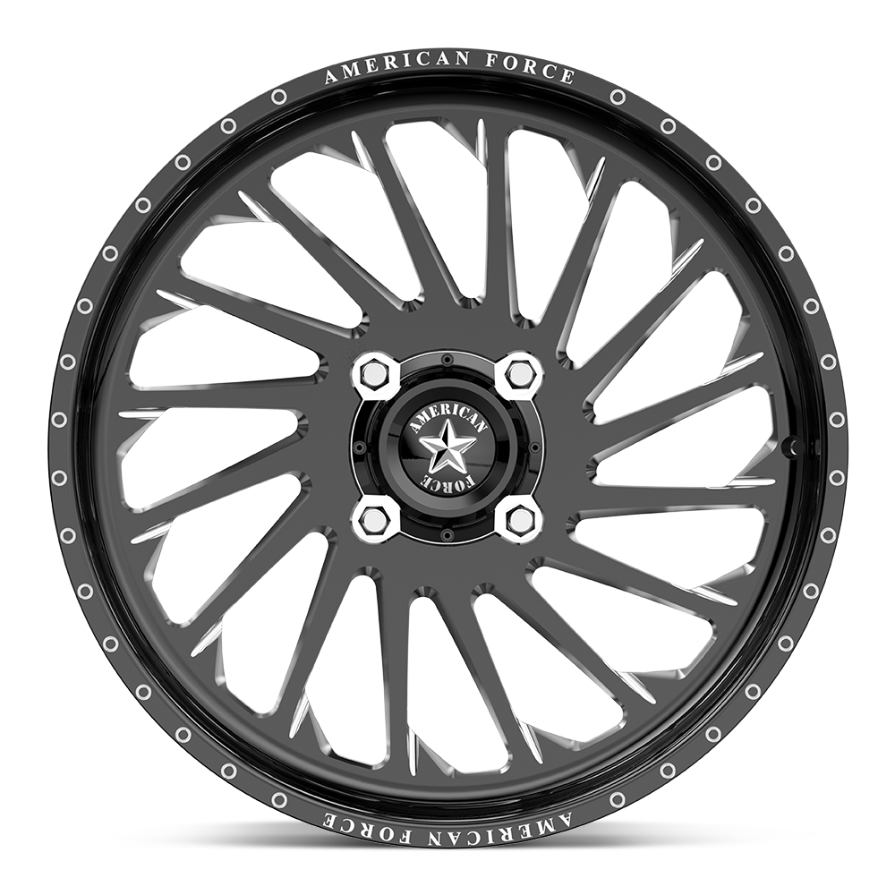 American Force Powersports Afw Shredder Ss Utv 24X7 +0 Gloss Black Machined