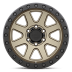 Black Rhino Hard Alloys Baker 20X9 +12 Matte Bronze W/ Black Ring