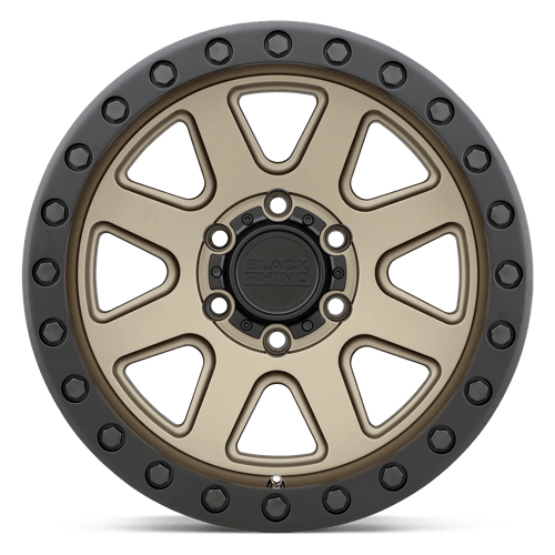 Black Rhino Hard Alloys Baker 20X9 +12 Matte Bronze W/ Black Ring