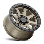 Black Rhino Hard Alloys Baker 18X9 +12 Matte Bronze W/ Black Ring